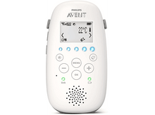 Charger l&#39;image dans la galerie, Un babyphone Philips AVENT blanc avec un écran et des boutons de commande.
