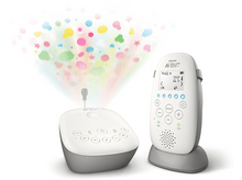 Charger l&#39;image dans la galerie, Babyphone avec deux unités, une avec projection lumineuse de formes et de couleurs.
