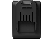 Charger l&#39;image dans la galerie, Batterie d&#39;aspirateur noire. Possède un port de charge et une pince en haut.
