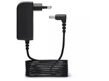 Charger l&#39;image dans la galerie, Adaptateur secteur et câble noirs. Une extrémité est branchée, l&#39;autre est coudée.
