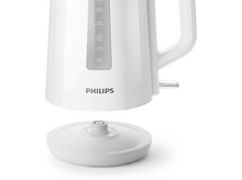 Charger l&#39;image dans la galerie, Bouilloire électrique blanche avec une base. Le logo Philips est visible.
