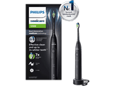 PHILIPS Brosse à dents électrique Sonicare série 5500 - 2 modes de brossage - Noir - HX7111/01 Brosse à dents pour adultes Noir