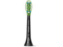 Charger l&#39;image dans la galerie, Gros plan sur une tête de brosse à dents Philips Sonicare avec des poils verts et blancs sur fond blanc.
