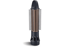 Charger l&#39;image dans la galerie, Accessoire de sèche-cheveux. Couleurs noir et bronze, soies visibles.
