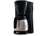 PHILIPS Café Gaia (HD7544/20) - Machine à café avec Inox - 1,2 l - Noir
