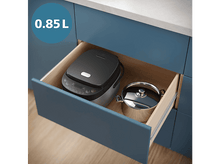 Charger l&#39;image dans la galerie, Tiroir avec un cuiseur à riz et une casserole à l&#39;intérieur.
