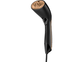 Un défroisseur à main noir et doré.