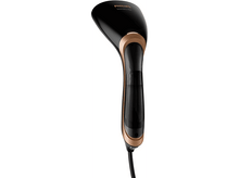 Charger l&#39;image dans la galerie, Vapeur Philips noir et or. Longue buse et poignée.
