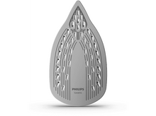 Charger l&#39;image dans la galerie, Semelle de fer grise avec trous et rainures. La marque Philips est imprimée en noir sur la semelle.
