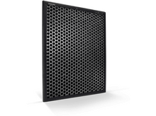 Charger l'image dans la galerie, Filtre à air rectangulaire avec cadre noir et filtre en nid d'abeille.
