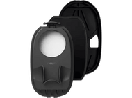 Produit Philips, trois pièces noires, une avec un trou.