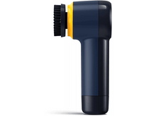 Charger l'image dans la galerie, Cirage électrique, bleu marine et jaune, vue latérale, avec une brosse.
