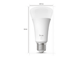 PHILIPS HUE Ampoule LED A67, lumière blanche chaude, culot E27