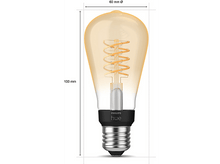 Charger l&#39;image dans la galerie, PHILIPS HUE Ampoule LED Edison ST64 Lumière blanc chaude E27 (34298900)
