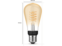 Charger l&#39;image dans la galerie, PHILIPS HUE  Ampoule LED Edison ST64 Lumière blanc chaude E27 (34298900) Ampoule LED Blanc chaud
