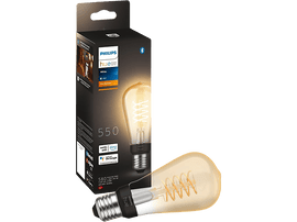PHILIPS HUE  Ampoule LED Edison ST64 Lumière blanc chaude E27 (34298900) Ampoule LED Blanc chaud