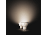 PHILIPS HUE Ampoule LED Spot GU10 4.2W Blanc Chaud 2 pièces (929003666902)