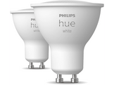 PHILIPS HUE Ampoule LED Spot GU10 4.2W Blanc Chaud 2 pièces (929003666902)