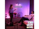 PHILIPS HUE Ampoule LED Spot GU10 4.2W Blanc et lumière colorée Blanc 2 pièces (929003666502)