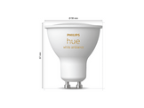 PHILIPS HUE Ampoule LED Spot GU10 4.2W Lumière blanche chaude à froide 2 pièces (929003666702)