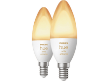 Charger l&#39;image dans la galerie, PHILIPS HUE Ampoule Smart White Ambiance E14 4 W - 2 pièces (35673300)
