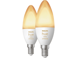 PHILIPS HUE Ampoule Smart White Ambiance E14 4 W - 2 pièces (35673300)