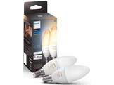PHILIPS HUE Ampoule Smart White Ambiance E14 4 W - 2 pièces (35673300)