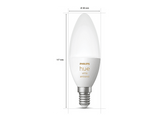 PHILIPS HUE Ampoule Smart White Ambiance E14 4 W - 2 pièces (35673300)
