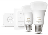 PHILIPS HUE Ampoule Smart White Ambiance E27 8 W - Kit de démarrage (29181200)