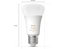 Charger l&#39;image dans la galerie, PHILIPS HUE Ampoule Smart White Ambiance E27 9 W - 4 pièces (32828000)
