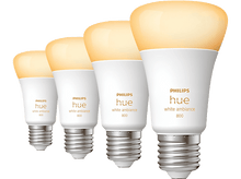 Charger l&#39;image dans la galerie, PHILIPS HUE Ampoule Smart White Ambiance E27 9 W - 4 pièces (32828000)
