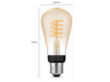 Charger l&#39;image dans la galerie, PHILIPS HUE Ampoule Smart White Ambiance Filament Edison E27 7 W (30146700)
