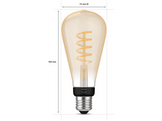 PHILIPS HUE Ampoule Smart White Ambiance Filament Edison E27 7 W (30150400)