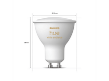 Charger l&#39;image dans la galerie, PHILIPS HUE Ampoule Smart White Ambiance GU10 4.3 W Blanc (33990300)
