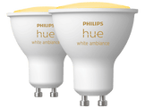 PHILIPS HUE Ampoule Smart White Ambiance GU10 5 W - 2 pièces (34012100)