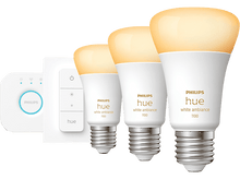 Charger l&#39;image dans la galerie, PHILIPS HUE Ampoule Smart White Ambiance Starter Kit E27 8 W (29123200)
