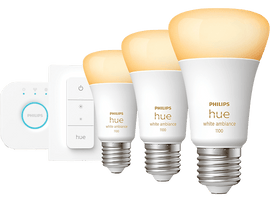 PHILIPS HUE Ampoule Smart White Ambiance Starter Kit E27 8 W (29123200)