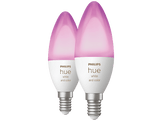 PHILIPS HUE Ampoule Smart White and Color E14 4 W - 2 pièces (35671900)