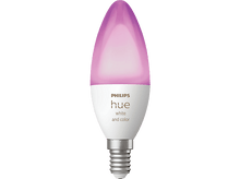 Charger l&#39;image dans la galerie, Ampoule intelligente Philips Hue, base blanche, lumière rose.
