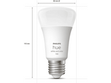 PHILIPS HUE  Ampoule Smart White and Color E27 9 W - 2 pièces (55009400) Ampoule LED connectée Multicolore Ajoutez un pont Hue Bridge pour débloquer plus de fonctionnalités