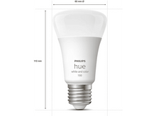 Charger l&#39;image dans la galerie, PHILIPS HUE Ampoule Smart White and Color E27 9 W - 2 pièces (55009400)
