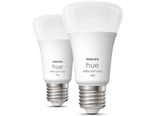 Charger l&#39;image dans la galerie, PHILIPS HUE Ampoule Smart White and Color E27 9 W - 2 pièces (55009400)
