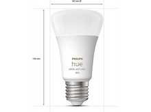 Charger l&#39;image dans la galerie, PHILIPS HUE Ampoule Smart White and Color E27 9 W - 4 pièces (32840200)
