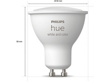 Charger l&#39;image dans la galerie, PHILIPS HUE Ampoule Smart White and Color GU10 5 W - 3 pièces (34276700)
