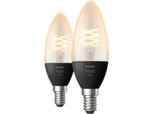 Charger l&#39;image dans la galerie, PHILIPS HUE Ampoule Smart White Blanc chaud E14 4.5 W - 2 pièces (30221100)
