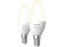 Charger l&#39;image dans la galerie, PHILIPS HUE Ampoule Smart White Blanc chaud E14 5.5 W - 2 pièces (32062800)
