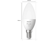 Charger l&#39;image dans la galerie, PHILIPS HUE Ampoule Smart White Blanc chaud E14 5.5 W - 2 pièces (32062800)
