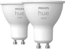 Charger l&#39;image dans la galerie, PHILIPS HUE Ampoule Smart White Blanc chaud GU10 5.2 W - 2 pièces (34014500)
