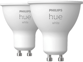 PHILIPS HUE Ampoule Smart White Blanc chaud GU10 5.2 W - 2 pièces (34014500)