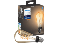 Charger l&#39;image dans la galerie, PHILIPS HUE Ampoule Smart White Filament Edison Blanc chaud E27 7 W (27917900)
